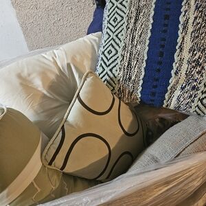 Geometric and Textured Accent Pillow Set